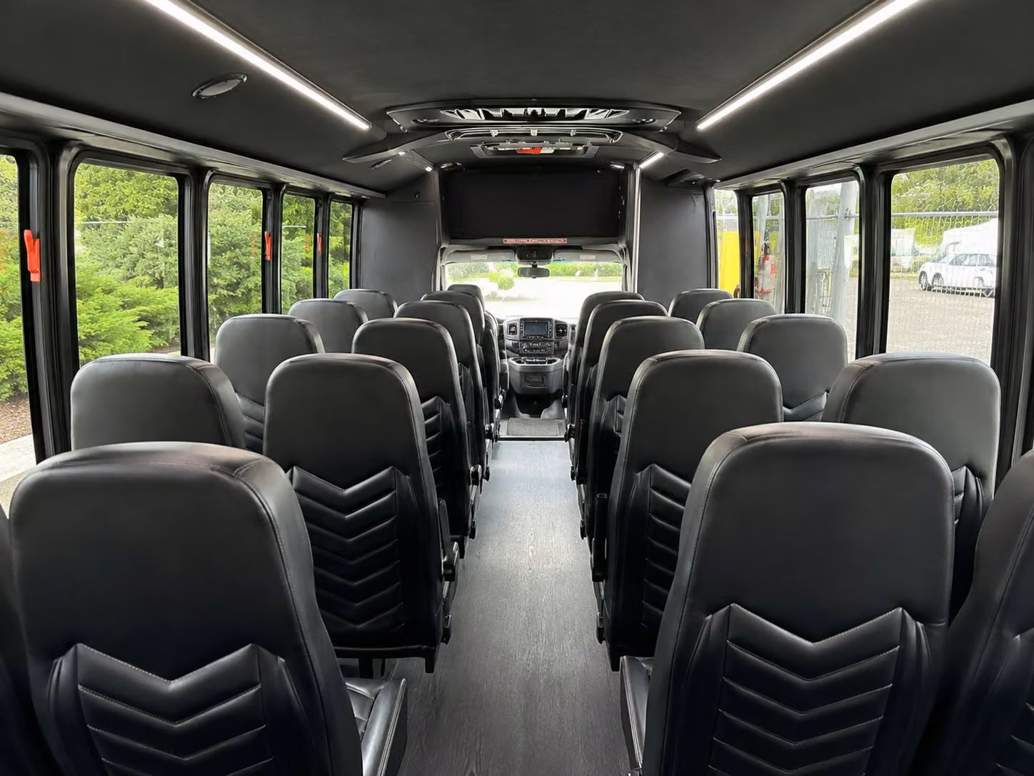 15 passenger minibus inside