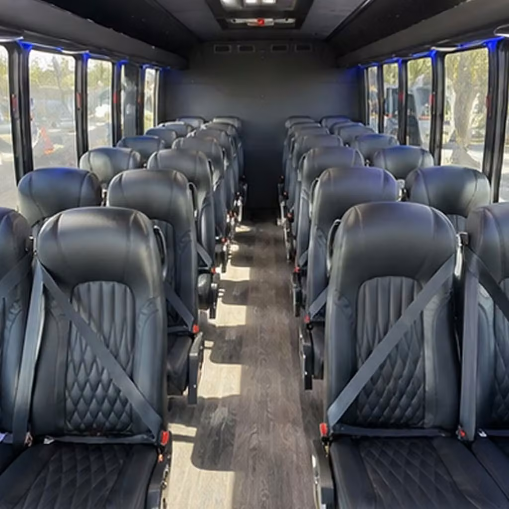 25 passenger minibus interior