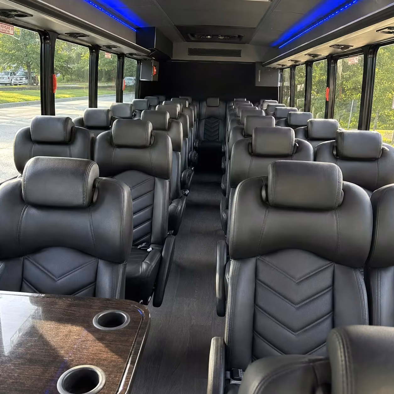 28 passenger minibus inside