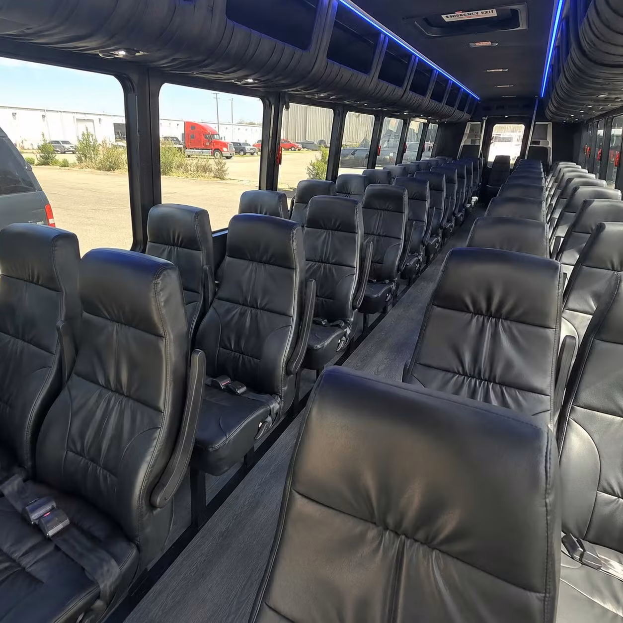 28 passenger minibus interior
