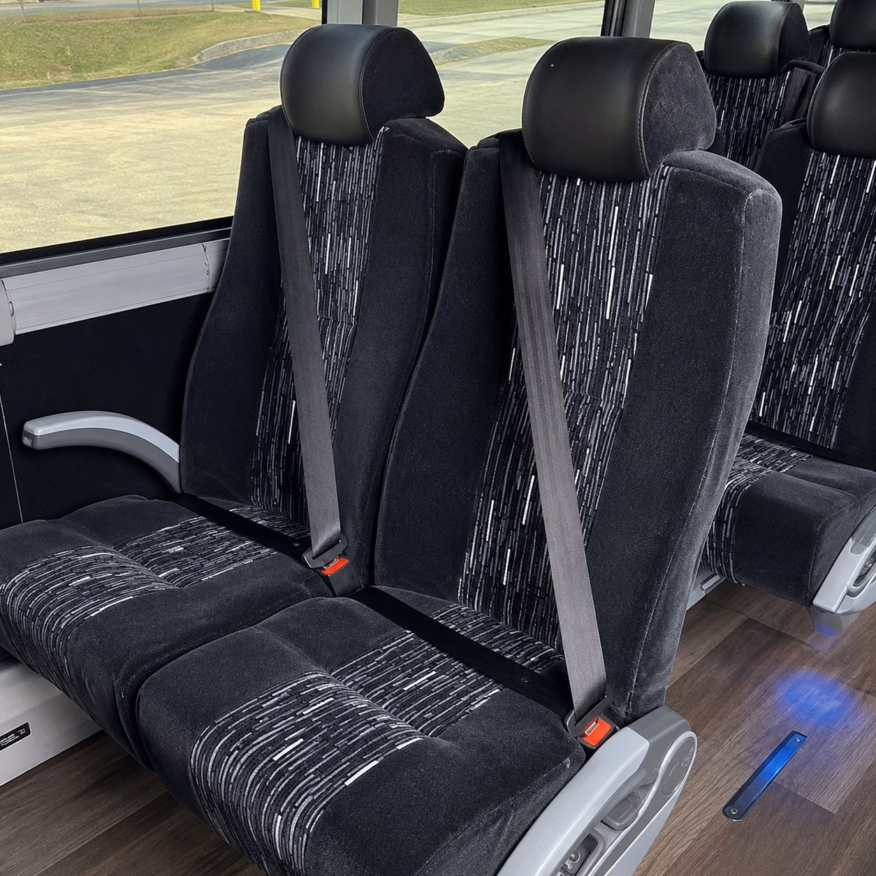 56 passenger charter bus interior