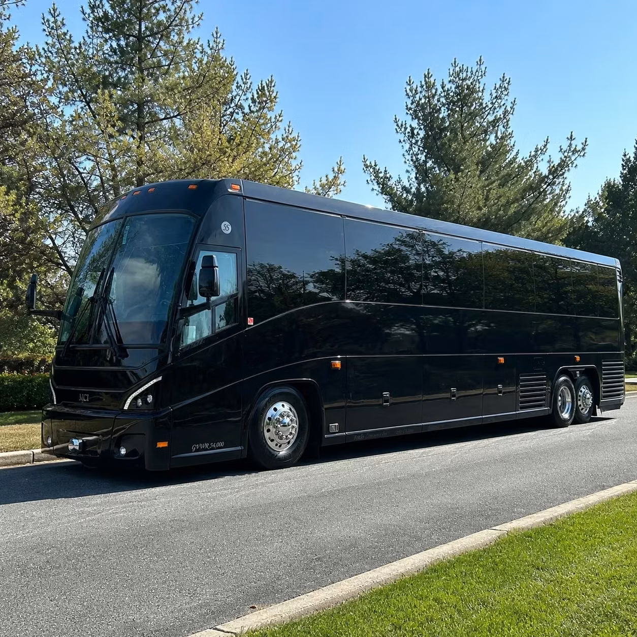56 passenger charter bus