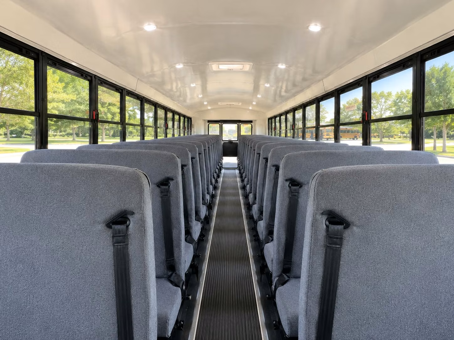 school bus inside